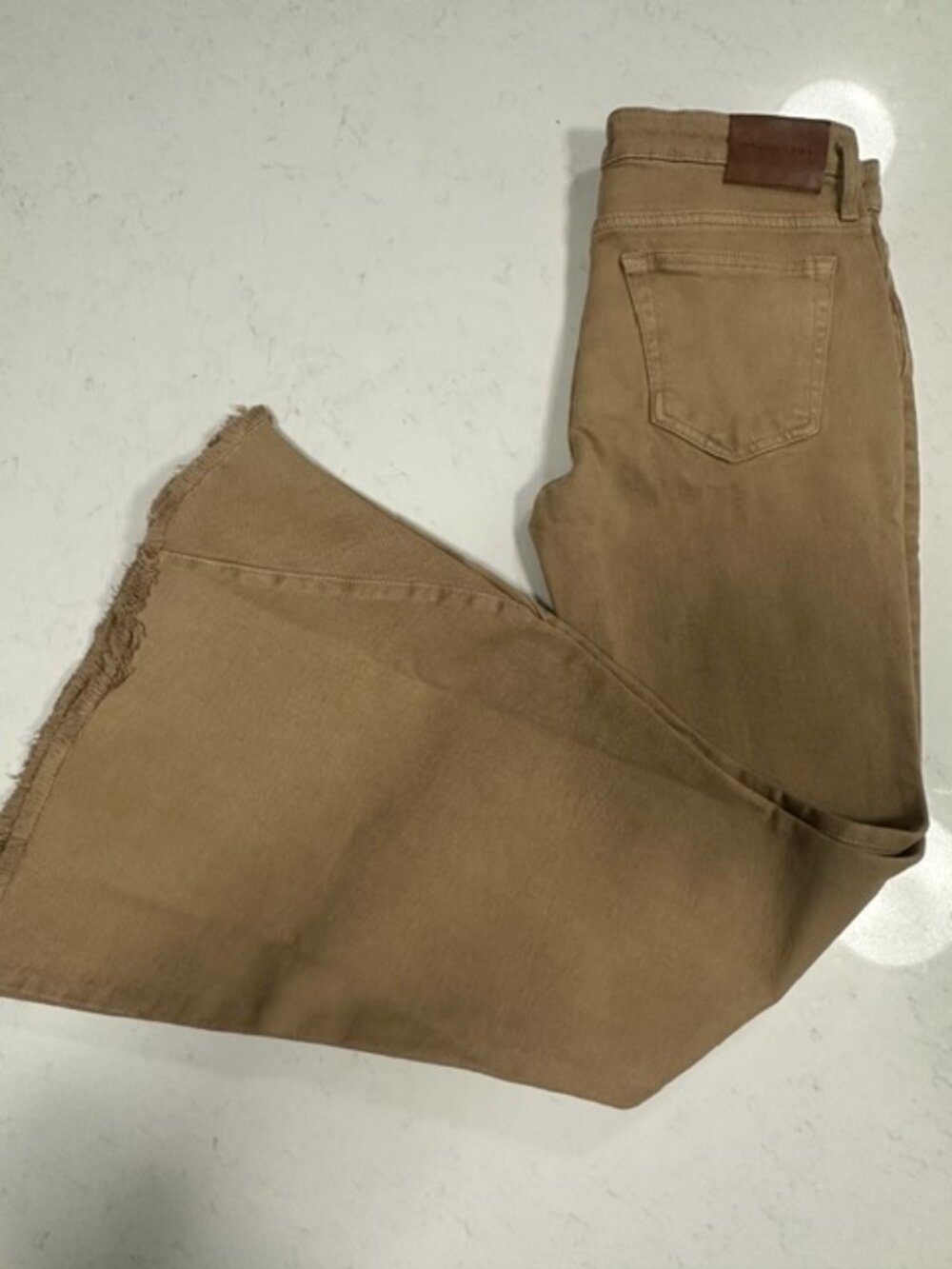 NWT We The Free People Emre Low Rise Flare Jeans Cream Tannin 29